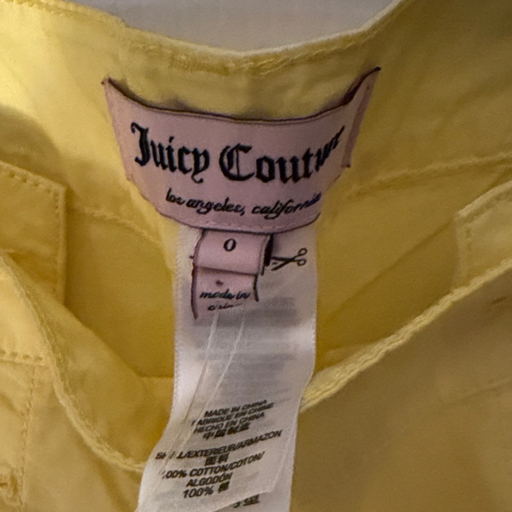 New York & Company Bright Yellow Cropped Pants - Picture 2 of 7